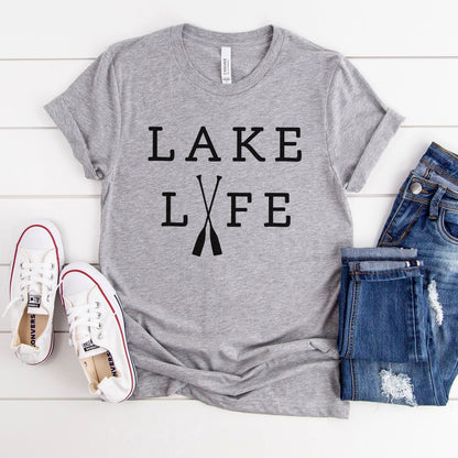 Lake Life T Shirt - lake life tshirt men - tshirt women trendy - lake gifts for her - matching family vacation T-shirts by Joyful Moose