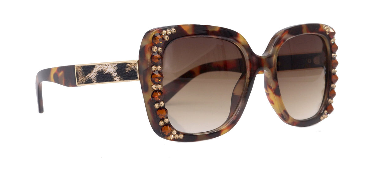 Emory, Bling Women Sunglasses Genuine European Crystals, 100% UV Protection. NY Fifth Avenue by NY Fifth Avenue