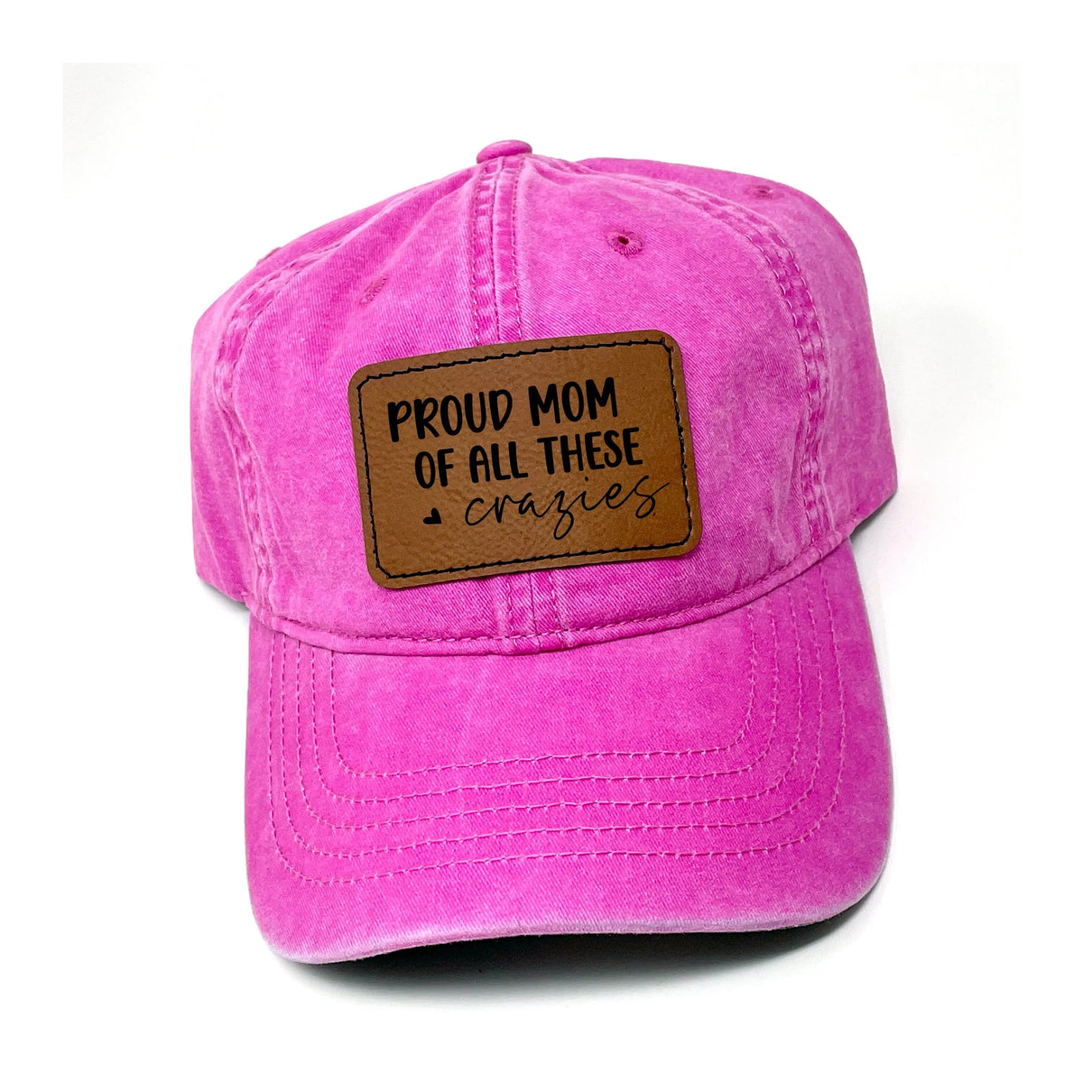 Mom Hat - leather patch hat - Leopard Pattern trucker baseball cap - ponytail hats for women - Gift for Mom - mama hat by Joyful Moose