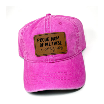 Mom Hat - leather patch hat - Leopard Pattern trucker baseball cap - ponytail hats for women - Gift for Mom - mama hat by Joyful Moose