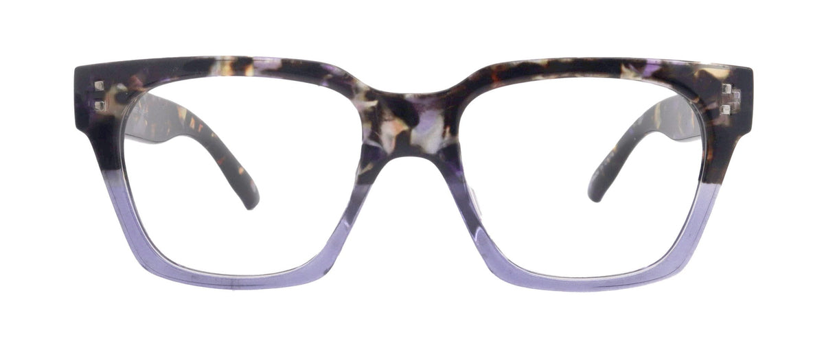 Ravello Line Bifocal Premium Reading Glasses, High-End Readers, Magnifying, Fashion Square (Purple Black Tortoise) NY Fifth Avenue by NY Fifth Avenue
