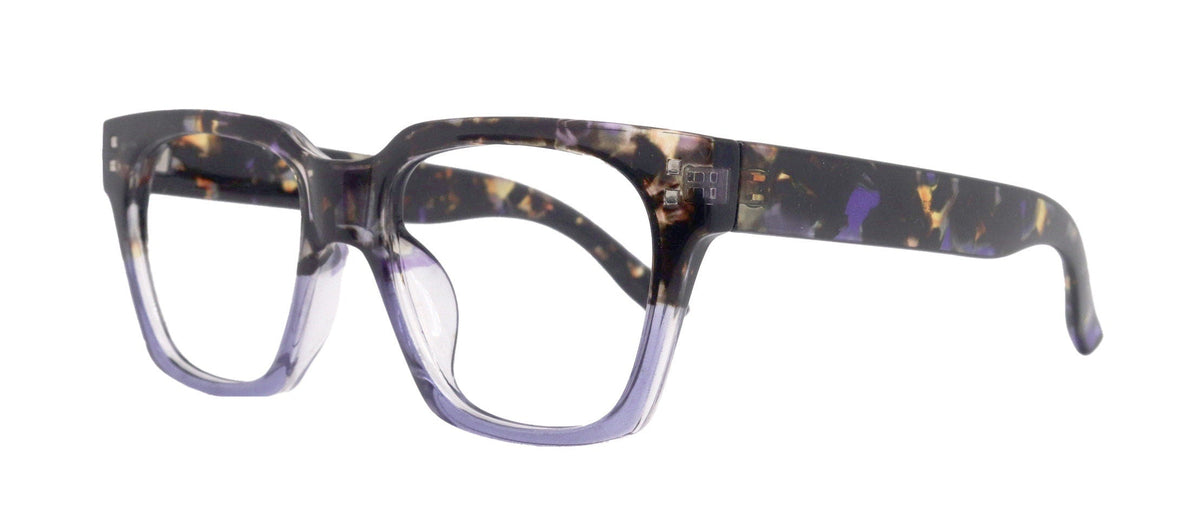 Ravello Line Bifocal Premium Reading Glasses, High-End Readers, Magnifying, Fashion Square (Purple Black Tortoise) NY Fifth Avenue by NY Fifth Avenue