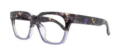 Ravello Line Bifocal Premium Reading Glasses, High-End Readers, Magnifying, Fashion Square (Purple Black Tortoise) NY Fifth Avenue by NY Fifth Avenue