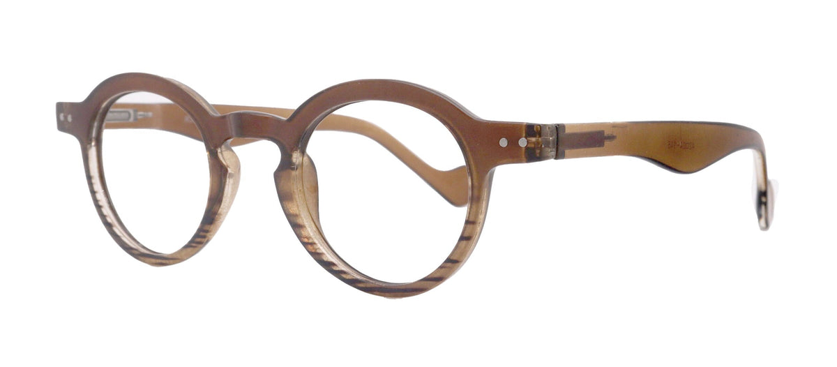Orlando (Premium) Women Reading Glasses, High End Readers (Brown) (Round) Magnifying Eyeglasses, Optical, NY Fifth Avenue by NY Fifth Avenue