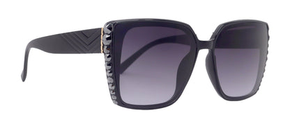Aurora Bling Women Sunglasses Hematite Genuine European Crystals, 100% UV Protection. NY Fifth Avenue by NY Fifth Avenue