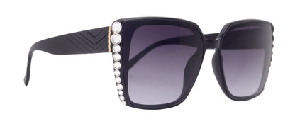 Aurora Bling Women Sunglasses Clear Genuine European Crystals, 100% UV Protection. NY Fifth Avenue by NY Fifth Avenue
