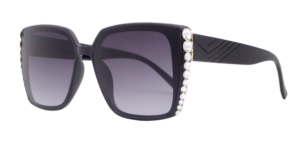 Aurora Bling Women Sunglasses Clear Genuine European Crystals, 100% UV Protection. NY Fifth Avenue by NY Fifth Avenue