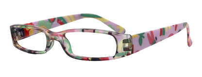 Elsa, Premium Reading Glasses for Women (Purple flower ) Optical Frame, NY Fifth Avenue by NY Fifth Avenue
