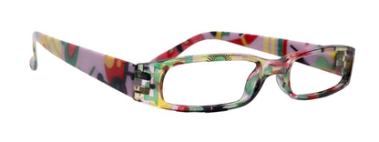 Elsa, Premium Reading Glasses for Women (Purple flower ) Optical Frame, NY Fifth Avenue by NY Fifth Avenue