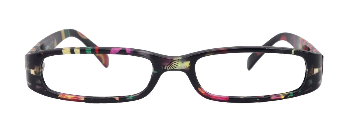 Elsa, Premium Reading Glasses for Women (Black flower ) Optical Frame, NY Fifth Avenue by NY Fifth Avenue