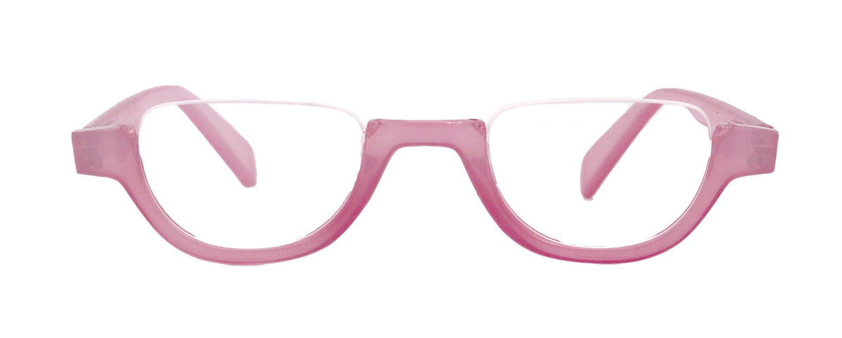 Half Moon, Woman Reading Glasses Lower nose , Pink Reader +1.25 to +4 Magnifying, Frame, NY Fifth Avenue by NY Fifth Avenue
