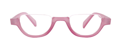 Half Moon, Woman Reading Glasses Lower nose , Pink Reader +1.25 to +4 Magnifying, Frame, NY Fifth Avenue by NY Fifth Avenue