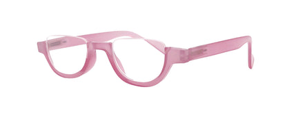 Half Moon, Woman Reading Glasses Lower nose , Pink Reader +1.25 to +4 Magnifying, Frame, NY Fifth Avenue by NY Fifth Avenue