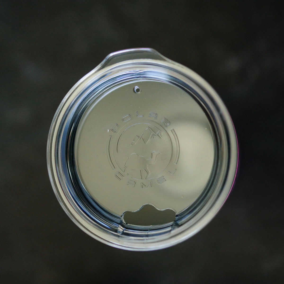 20 oz insulated hiking tumbler with laser-engraved pine tree design by Joyful Moose, view 6