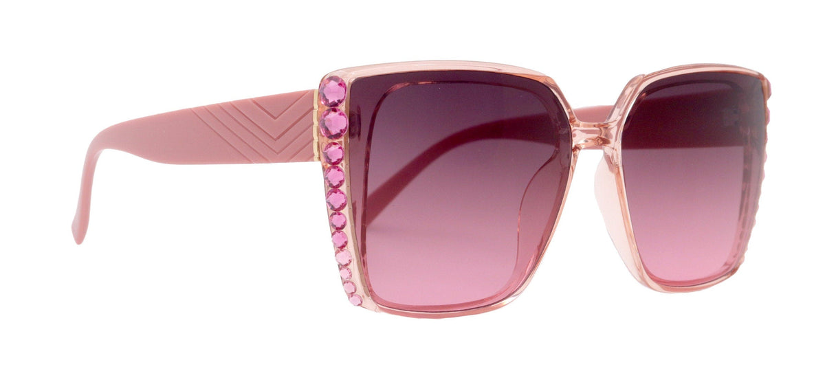 Aurora Bling Women Sunglasses Rose Genuine European Crystals, 100% UV Protection. NY Fifth Avenue by NY Fifth Avenue
