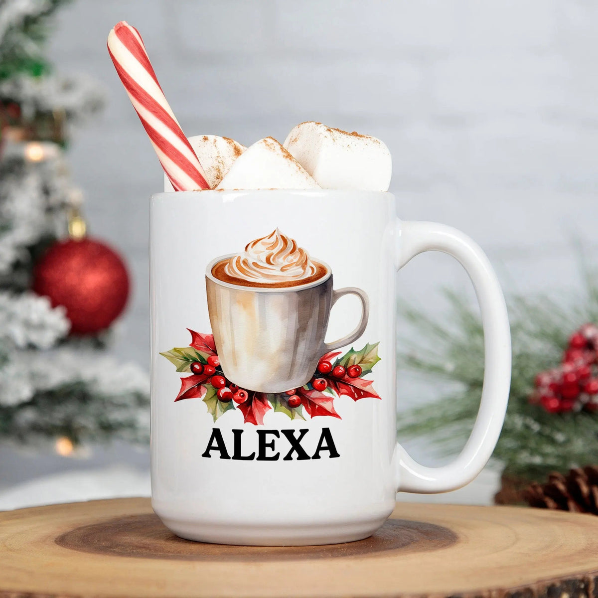 Hot Chocolate Mug - Personalized christmas mugs for children - Hot Cocoa Mug Gift - Personalized Kids Gift - Secret Santa Gifts for Kids by Joyful Moose