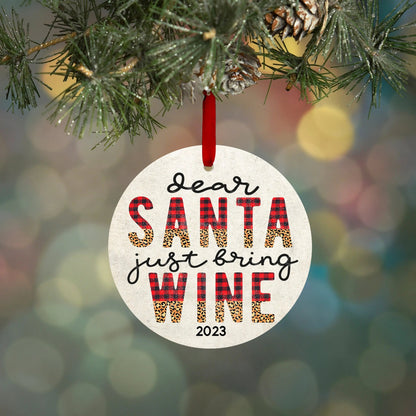 Wine Ornament | Funny Ornament | Christmas Gift | Christmas Decoration | Christmas Wine Lover Gift | Funny Wine Ornaments by Joyful Moose