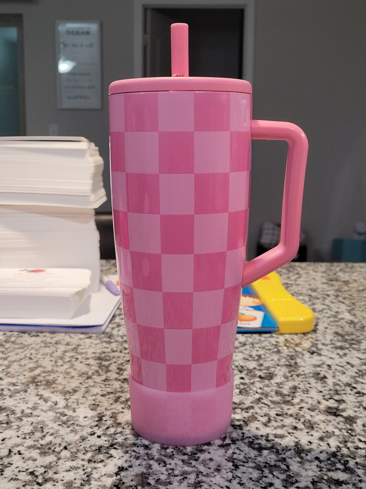 Pink Parade Glitter silicone boot bumper for tumbler by THE SALTY CHIC