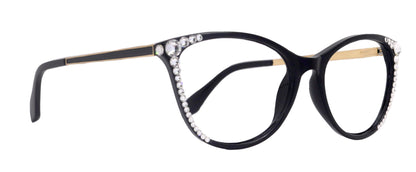 Cattitude Bling Reading Glasses 4 Women W Clear Genuine European Crystals, Magnifying Cat Eye NY Fifth Avenue by NY Fifth Avenue
