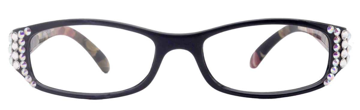 Rosie Bling Reading Glasses Women W (Clear) Genuine European Crystals (Black) NY Fifth Avenue by NY Fifth Avenue