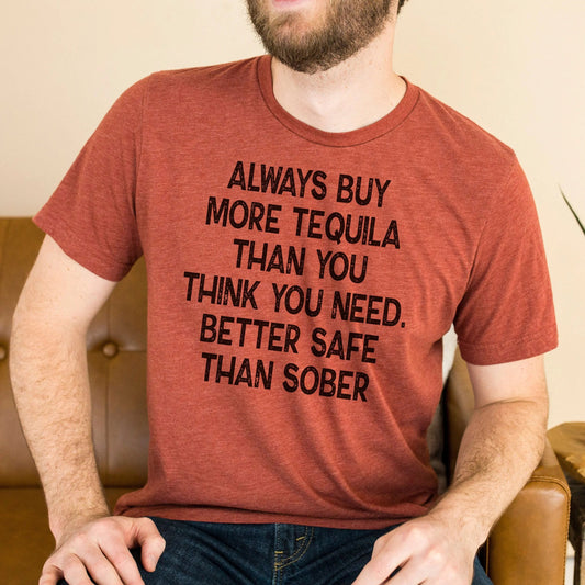 Tequila Shirt gift for him Funny graphic tees by Joyful Moose
