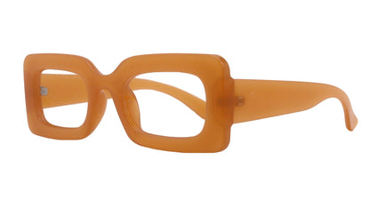 Sophie Premium Reading Glasses, High End Readers +1.25..+3 Magnifying Glasses ORANGE Rectangular NY Fifth Avenue by NY Fifth Avenue