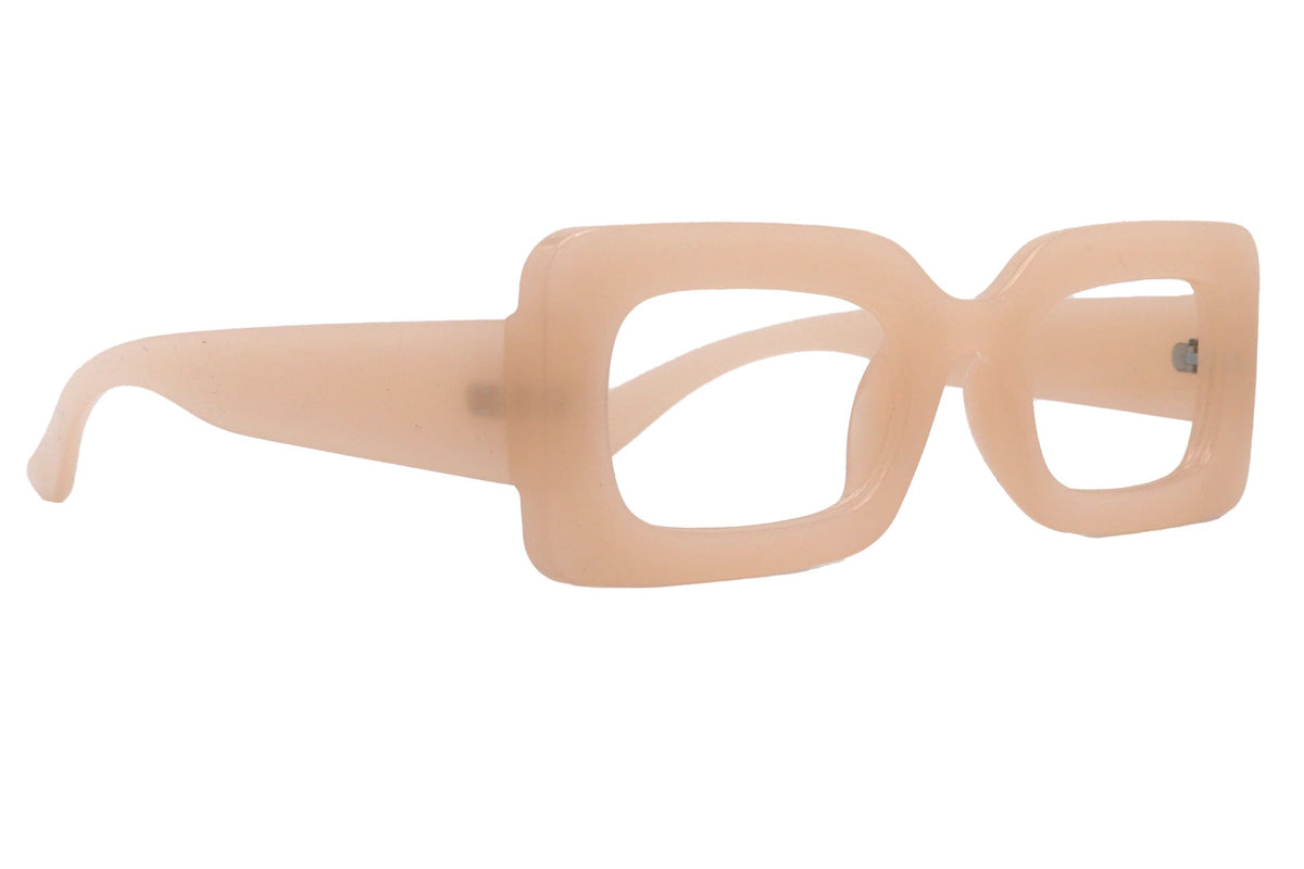 Sophie Premium Reading Glasses, High End Readers +1.25..+3 Magnifying Glasses Transparent Brown Rectangular NY Fifth Avenue by NY Fifth Avenue