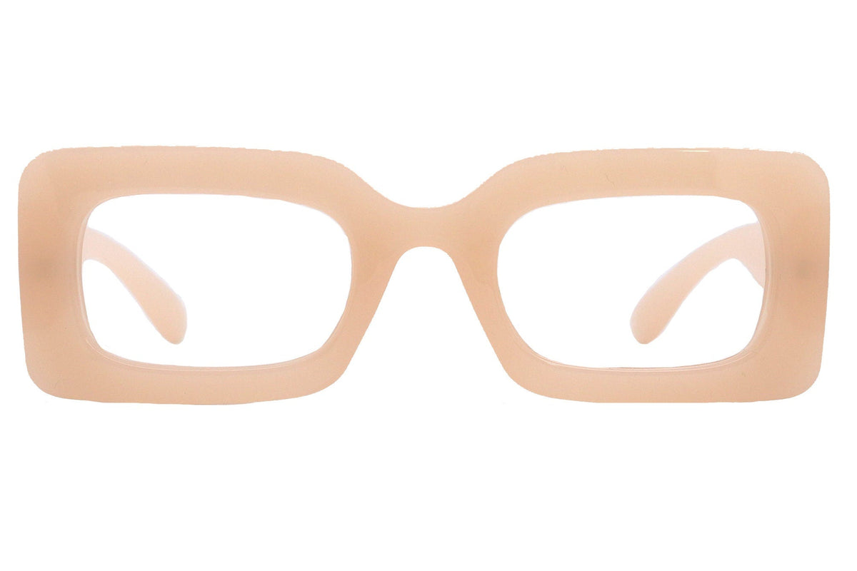 Sophie Premium Reading Glasses, High End Readers +1.25..+3 Magnifying Glasses Transparent Brown Rectangular NY Fifth Avenue by NY Fifth Avenue