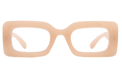 Sophie Premium Reading Glasses, High End Readers +1.25..+3 Magnifying Glasses Transparent Brown Rectangular NY Fifth Avenue by NY Fifth Avenue
