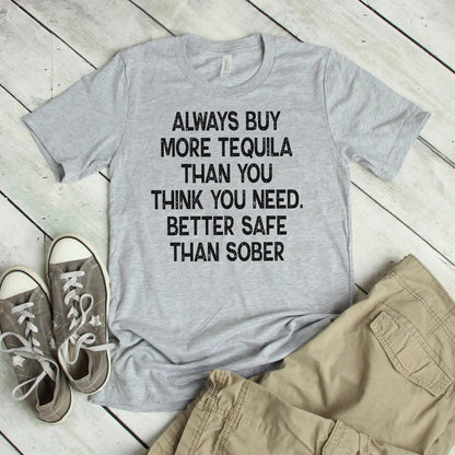 Tequila Shirt gift for him Funny graphic tees by Joyful Moose
