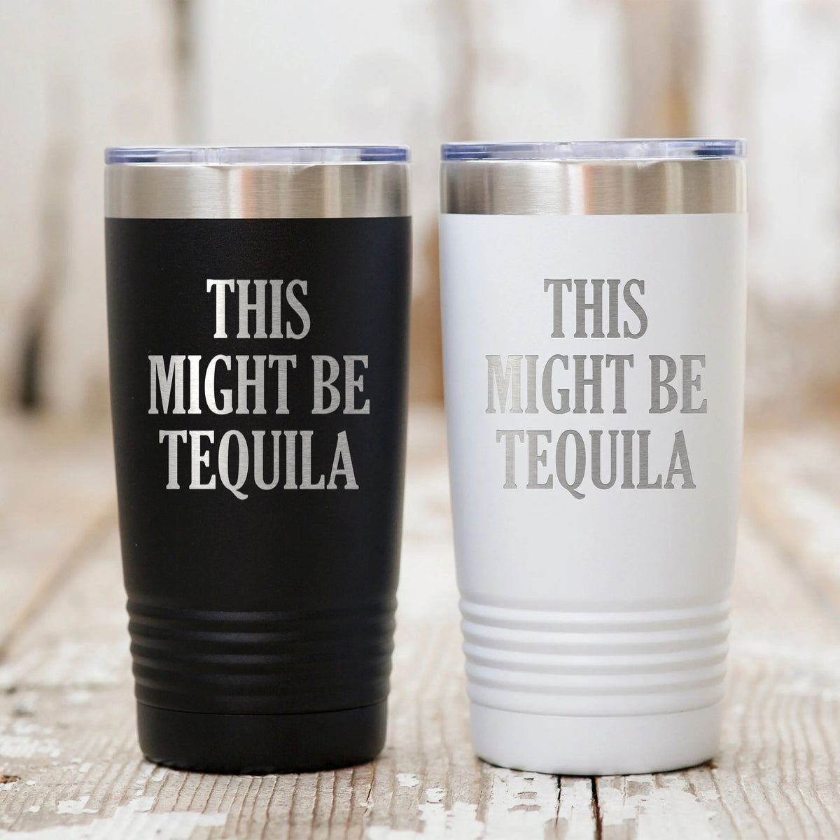 Vacuum Insulated Tumbler - Stainless Steel Travel Drink Mug With Laser Engraved Design by Joyful Moose