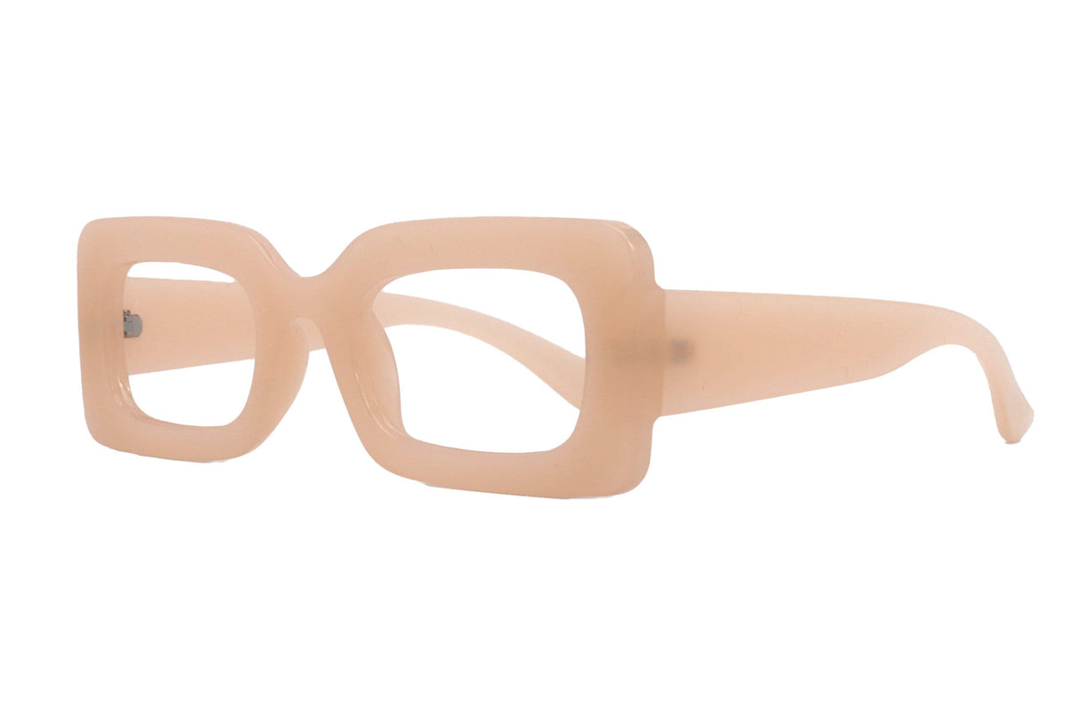 Sophie Premium Reading Glasses, High End Readers +1.25..+3 Magnifying Glasses Transparent Brown Rectangular NY Fifth Avenue by NY Fifth Avenue