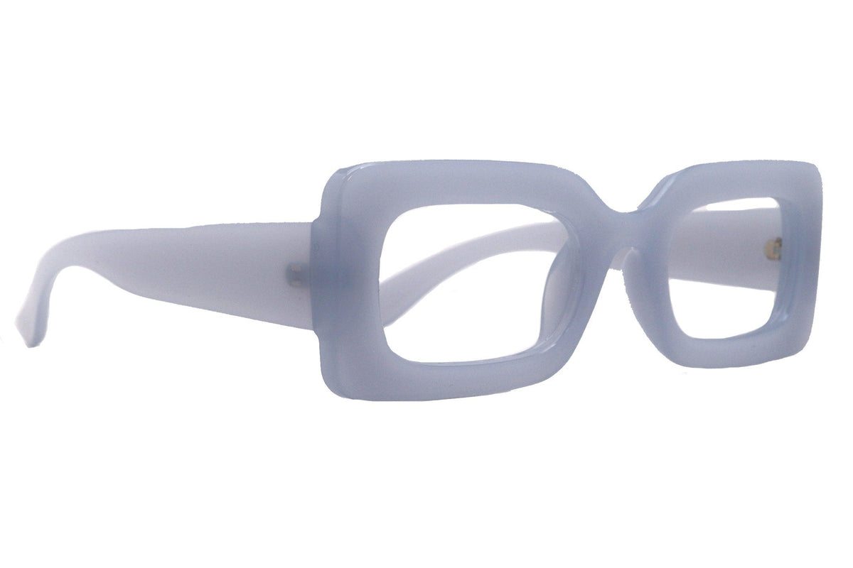 Sophie Premium Reading Glasses, High End Readers +1.25..+4.50 Magnifying Glasses Transparent Grey Rectangular NY Fifth Avenue by NY Fifth Avenue