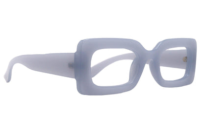 Sophie Premium Reading Glasses, High End Readers +1.25..+4.50 Magnifying Glasses Transparent Grey Rectangular NY Fifth Avenue by NY Fifth Avenue