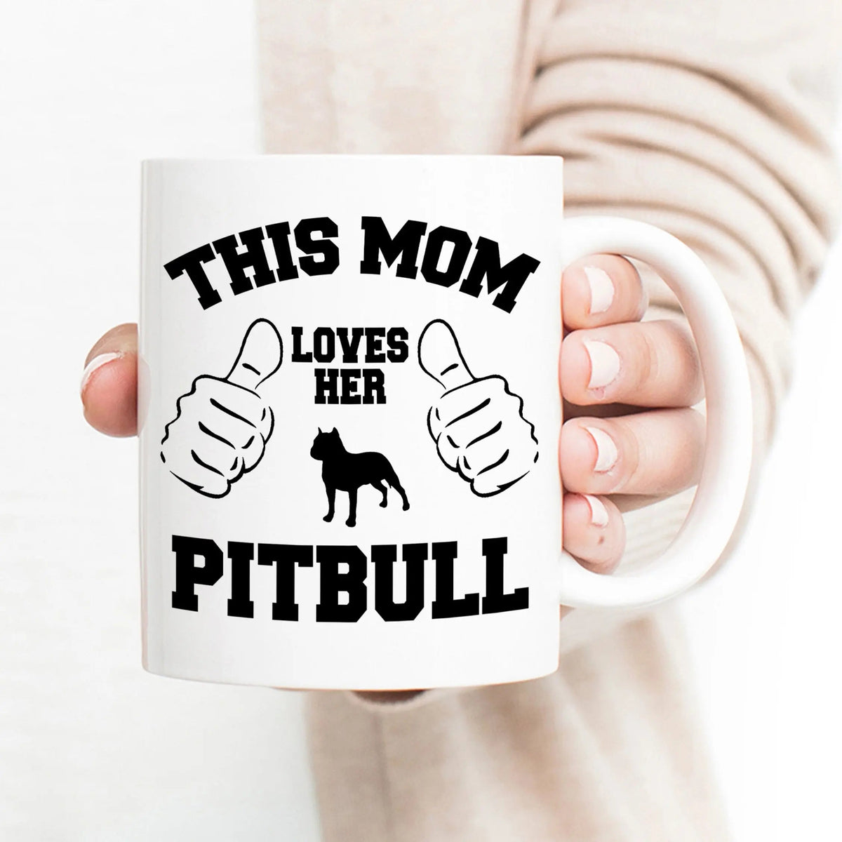 Pitbull Mug - Gift for Pitbull Mom - dog mom mug - pitbull dog mom - pitbull lover gift - pit bull mama pittie by Joyful Moose