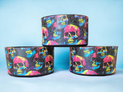 Smirkin' Skull Silicone Boot Bumper Sleeve for tumblers by THE SALTY CHIC