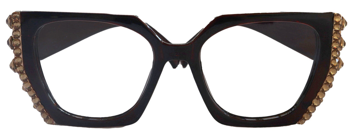 Córdoba Bling Line Bifocal OR Non-Bifocal Reading Glasses for Women, Adorned with Genuine European Crystals square NY Fifth Avenue by NY Fifth Avenue