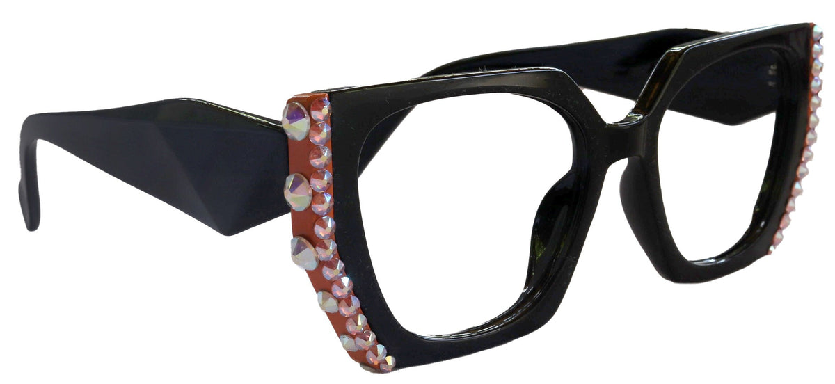 Córdoba Bling Line Bifocal OR Non-Bifocal Reading Glasses for Women, Adorned with Genuine European Crystals square NY Fifth Avenue by NY Fifth Avenue