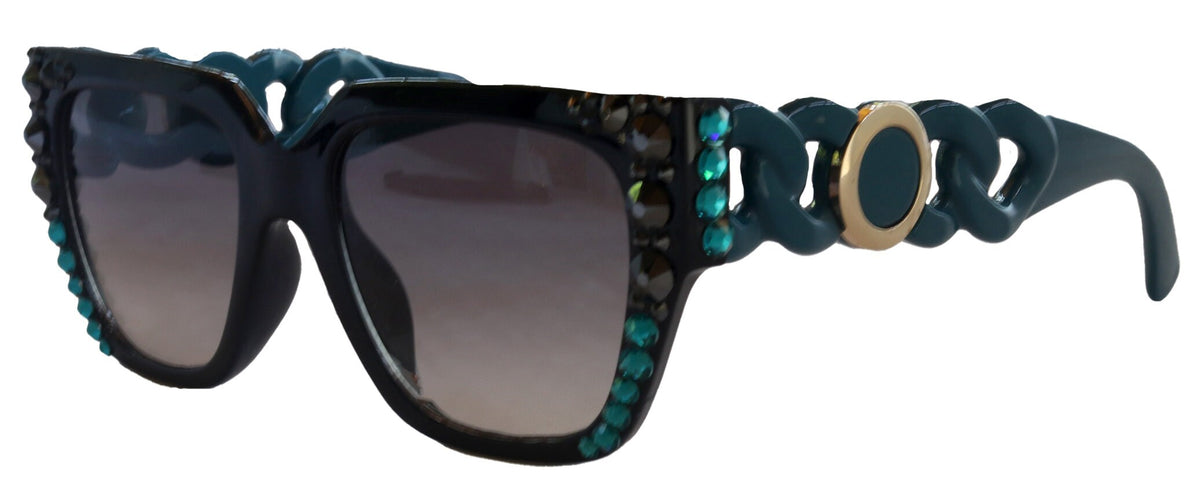 Belleville, BLING Line Bifocal (Clear On Top) Sun Readers for Women OR Non-Bifocal Readers Sunglasses (Hematite W Zircon) NY Fifth Avenue by NY Fifth Avenue