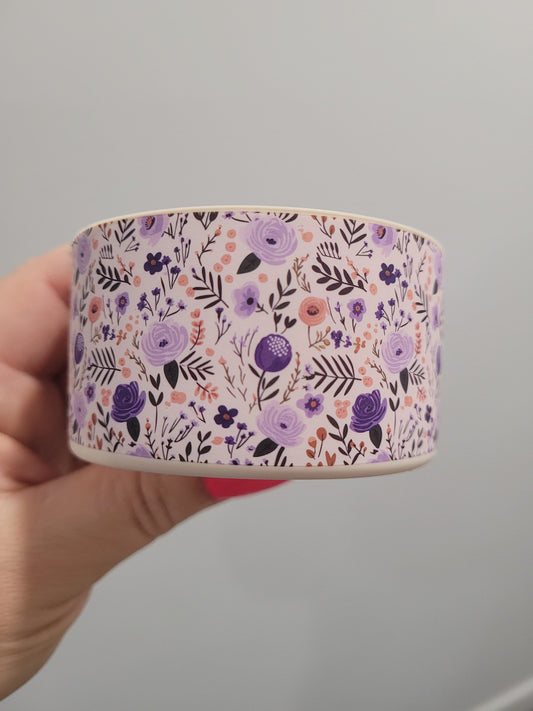 Purple Garden Silicone Boot Bumper Sleeve for Tumbler by THE SALTY CHIC