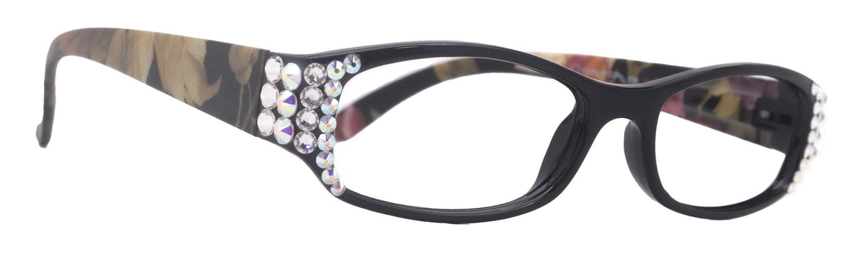 Rosie Bling Reading Glasses Women W (Clear) Genuine European Crystals (Black) NY Fifth Avenue by NY Fifth Avenue