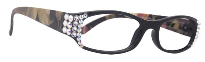 Rosie Bling Reading Glasses Women W (Clear) Genuine European Crystals (Black) NY Fifth Avenue by NY Fifth Avenue