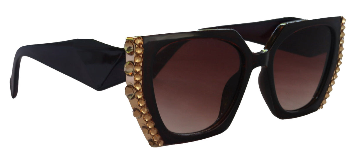 Córdoba BLING Black Line Bifocal OR Non-Bifocal Sun Reading Glasses for Women High-End Readers, Sun Readers NY Fifth Avenue by NY Fifth Avenue