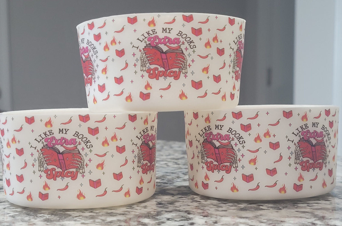 Spicy Readers Club Silicone Boot Bumper Sleeve for tumblers by THE SALTY CHIC