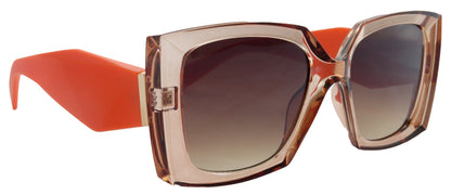 Penelope, High-End Line Bifocal (Clear On Top) Sun Readers for Women OR Non-Bifocal Readers Sunglasses (Orange light Brown) NY Fifth Avenue by NY Fifth Avenue
