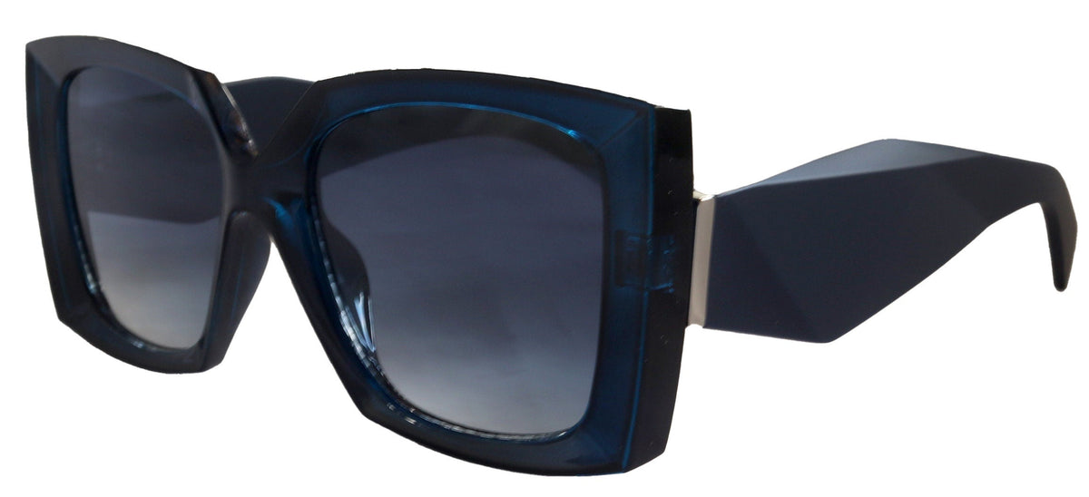 Penelope, High-End Line Bifocal (Clear On Top) Sun Readers for Women OR Non-Bifocal Readers Sunglasses (Blue) NY Fifth Avenue by NY Fifth Avenue