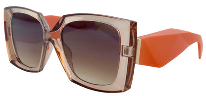 Penelope, High-End Line Bifocal (Clear On Top) Sun Readers for Women OR Non-Bifocal Readers Sunglasses (Orange light Brown) NY Fifth Avenue by NY Fifth Avenue