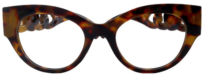 Athena's Fashion High-End Line Bifocal OR Non-Bifocal Black W brown Tortoiseshell Reading Glasses Round Chic, Inspired by NY Fifth Avenue by NY Fifth Avenue