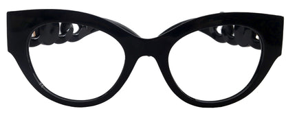 Athena's Fashion High-End Line Bifocal OR Non-Bifocal Black Reading Glasses Round Chic, Inspired by NY Fifth Avenue by NY Fifth Avenue