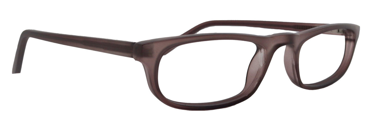 Morgan Premium Reading Glasses HighEnd Magnifying Readers, Transparent Brown Small Rectangular Frame, Inspired by NY Fifth Avenue Lower nose by NY Fifth Avenue